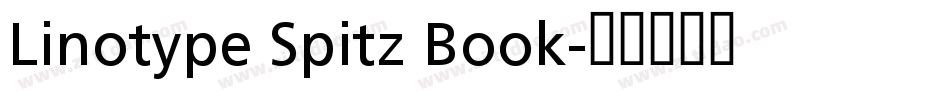 Linotype Spitz Book字体转换